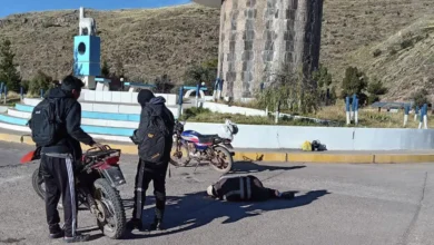 Accidente de moto lineal en óvalo de ingreso al distrito De Nuñoa 6 Accidente de moto lineal en ovalo de ingreso al distrito De Nunoa